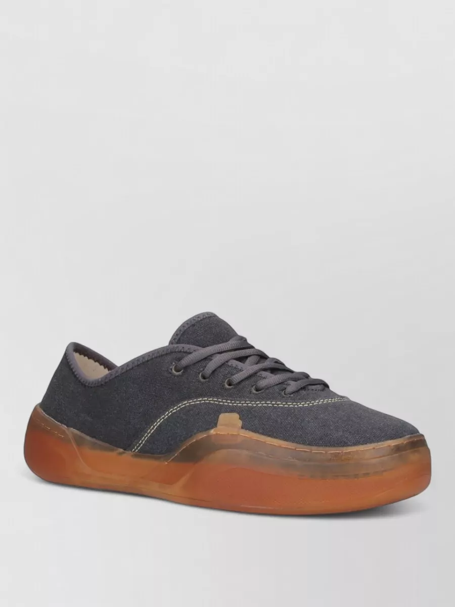 Erl Cotton Low Top Lace-Up Sneakers