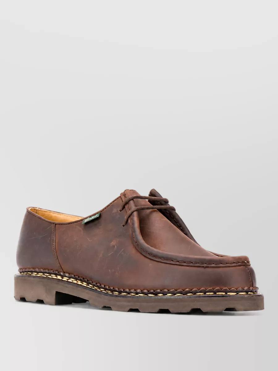 Paraboot leather derby shoes