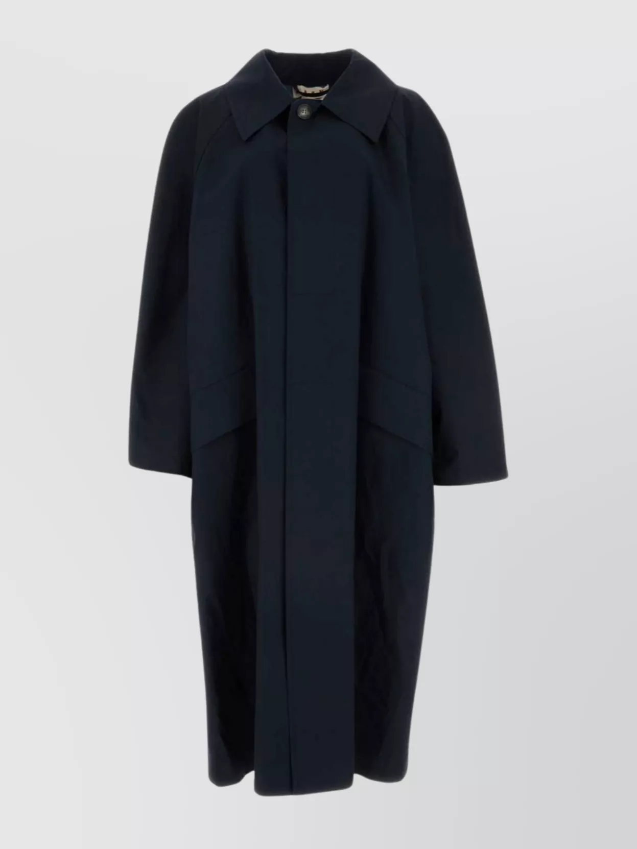 Shop Marni Cotton Trench Coat 3/4 Sleeves
