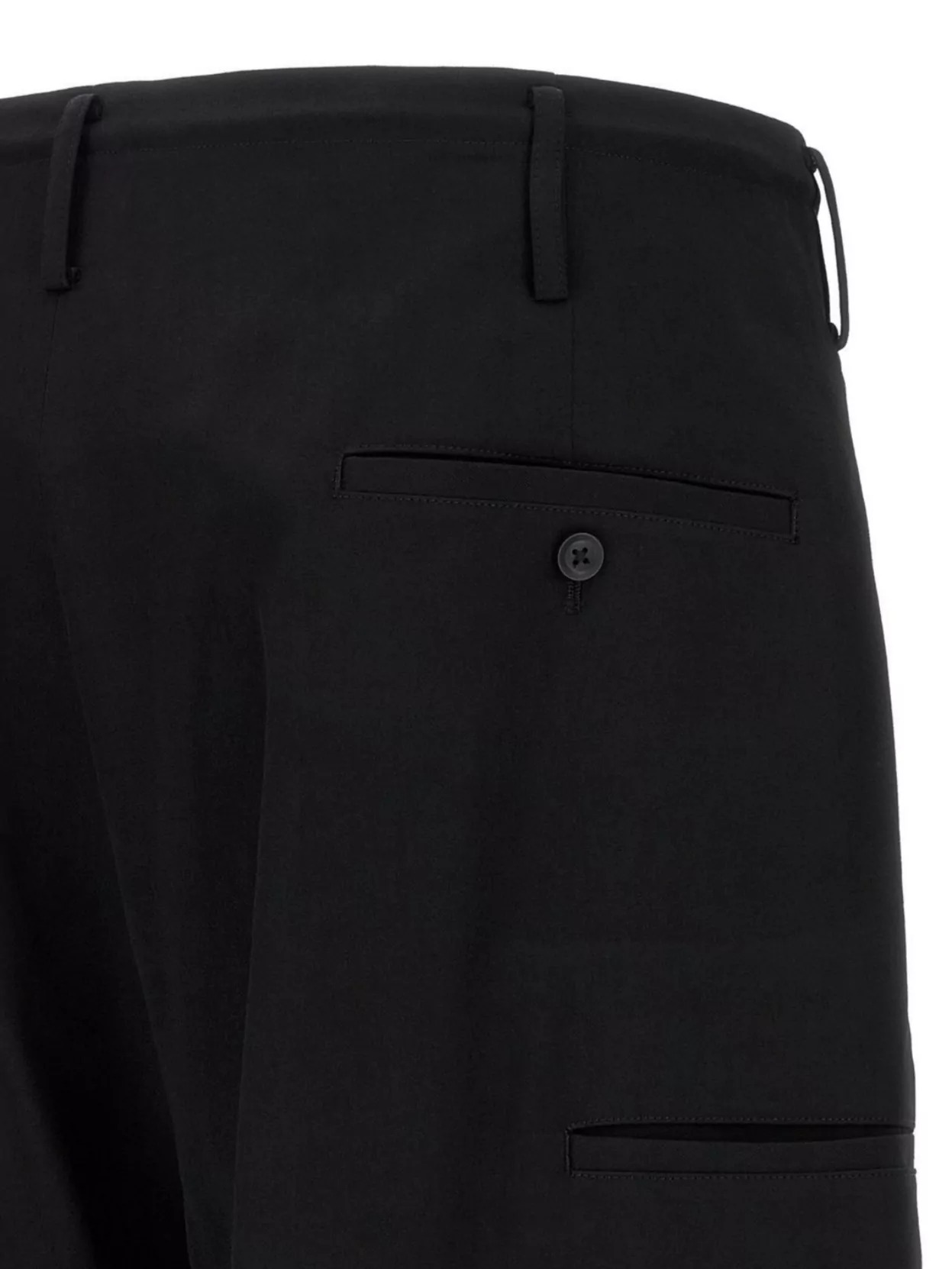 Yohji Yamamoto Tailored Trousers With Pleated Front And Pockets