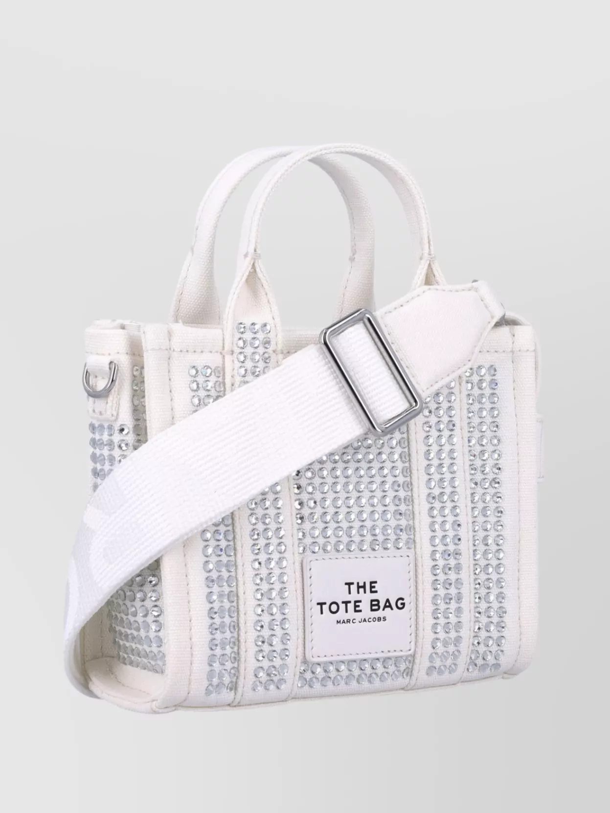 Marc Jacobs Crystal Studded Crossbody Tote With Top Handles
