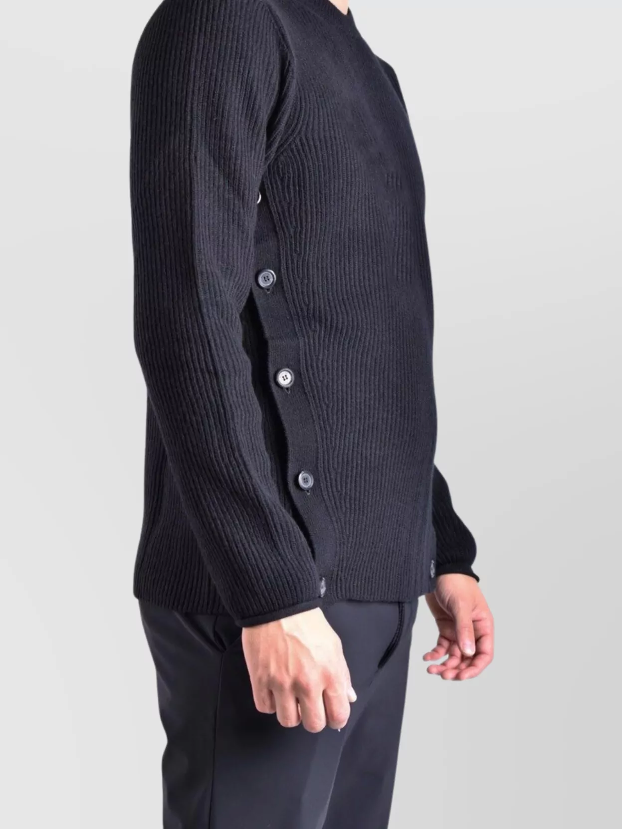 Moschino Knitwear With Button Detailing And Crew Neck