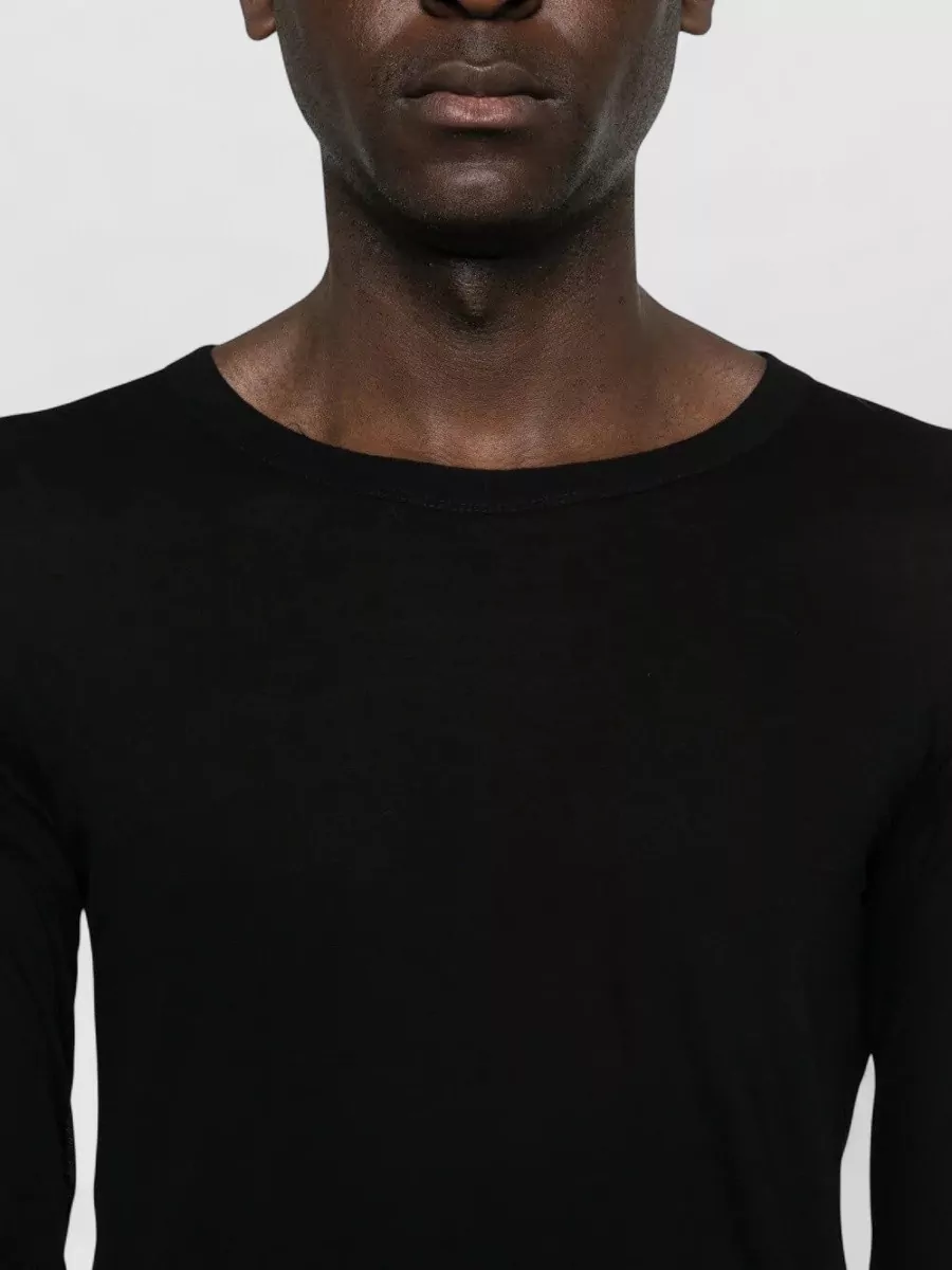 Rick Owens Long Sleeve Temple Jersey Round Neck