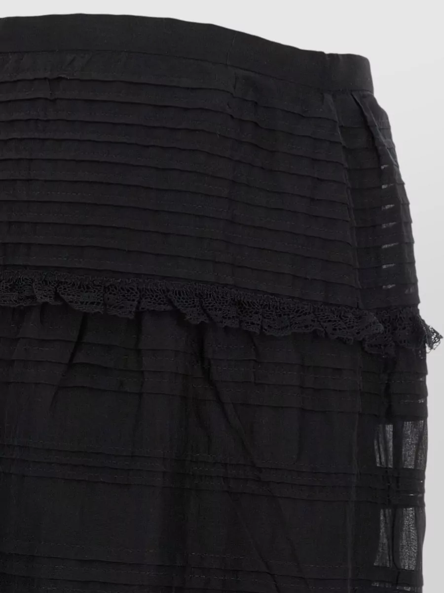 Isabel Marant Etoile Cotton High-Rise Pleated Maxi Skirt