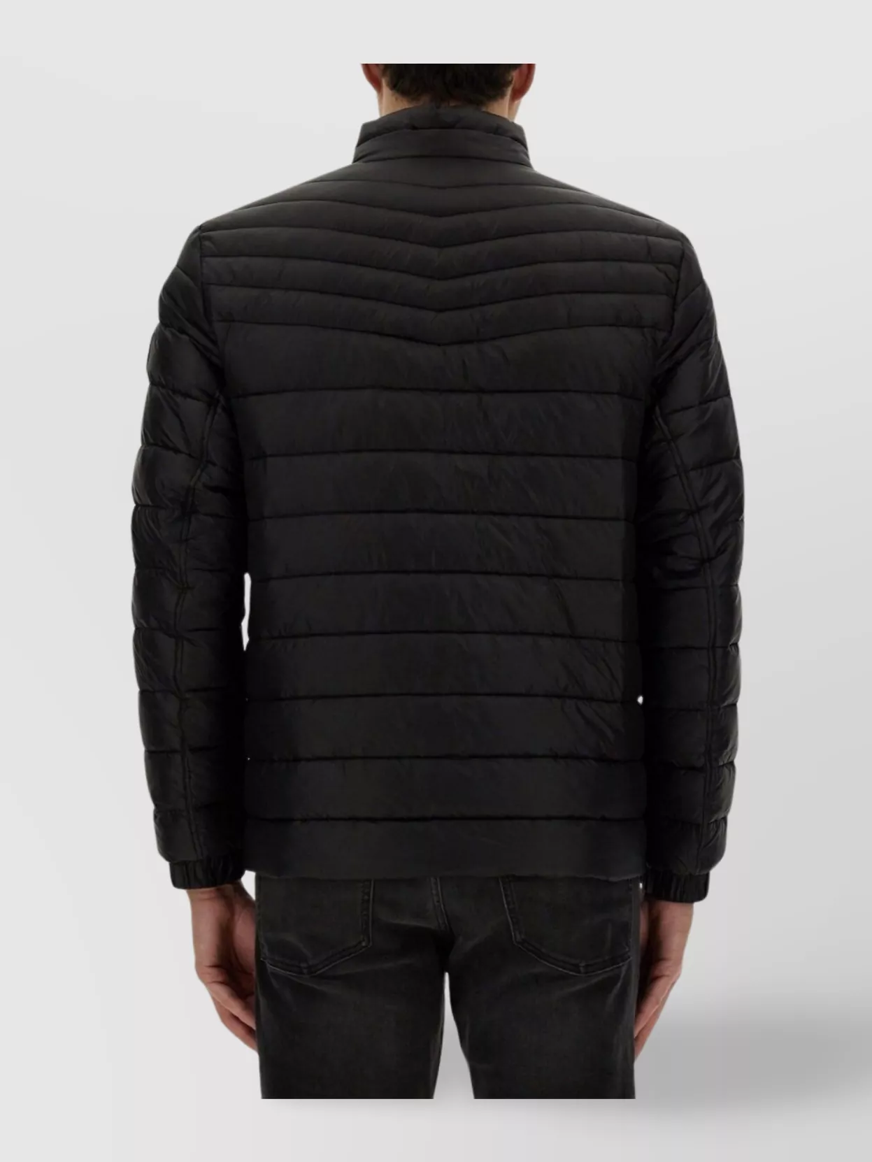 Boss Logo Embroidered Puffer Jacket