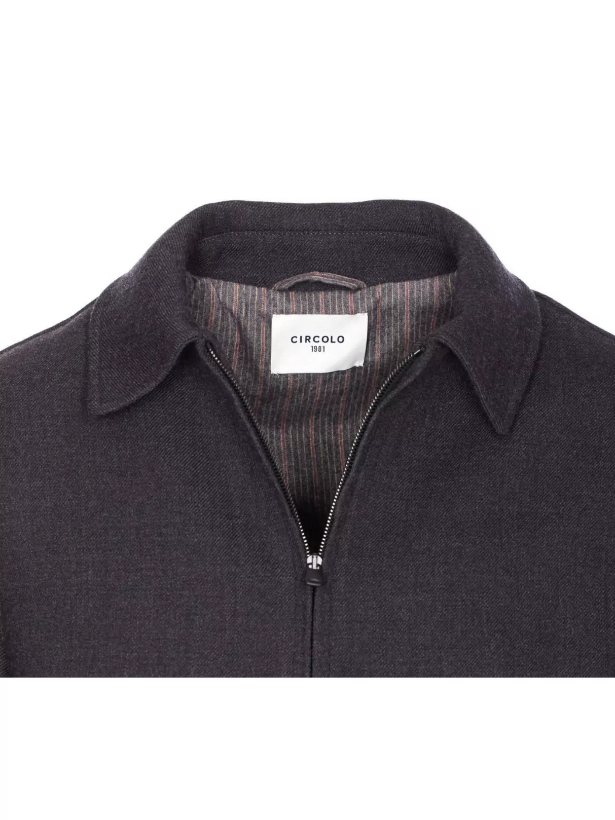 Circolo 1901 Zip Jacket With Chest Pockets And High Neck