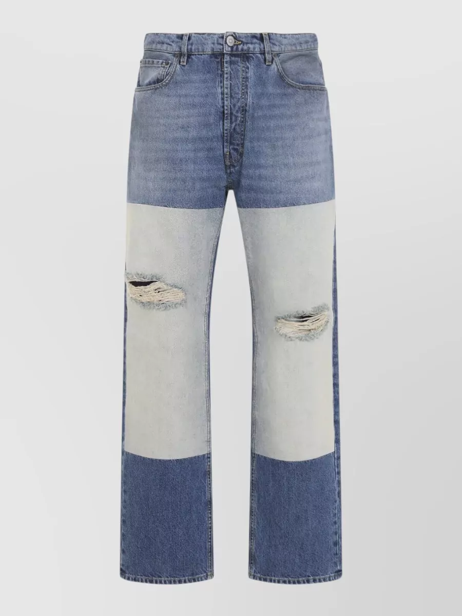 Maison Margiela denim distressed straight-leg jeans