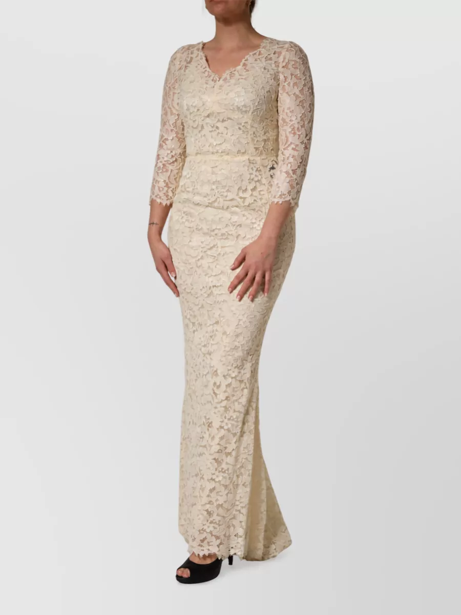 Dolce&Gabbana Floral lace maxi dress
