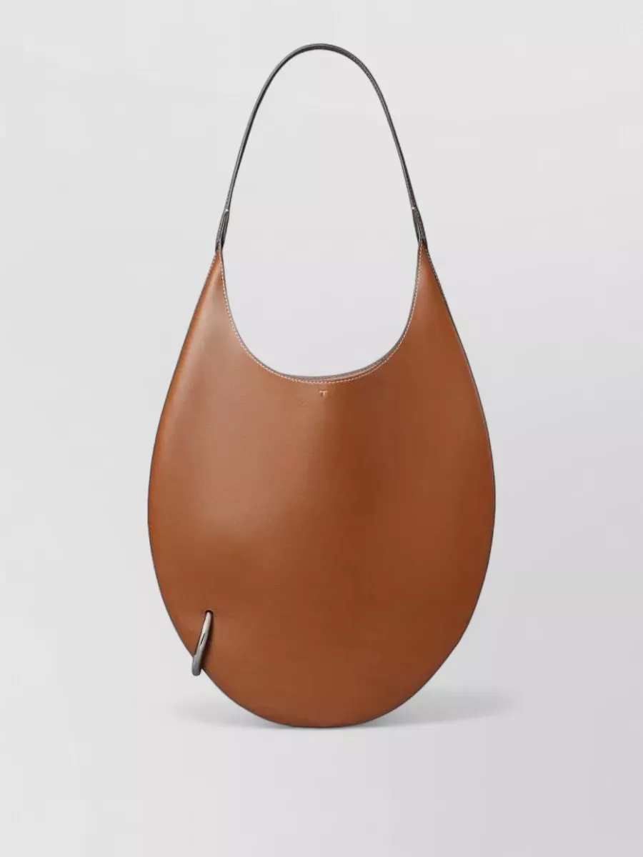 Tory Burch Pierced Large Leather Shoulder Bag