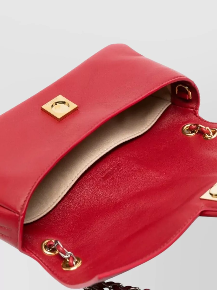 Jacquemus Le Bambino Lamb Leather Chain Shoulder Bag