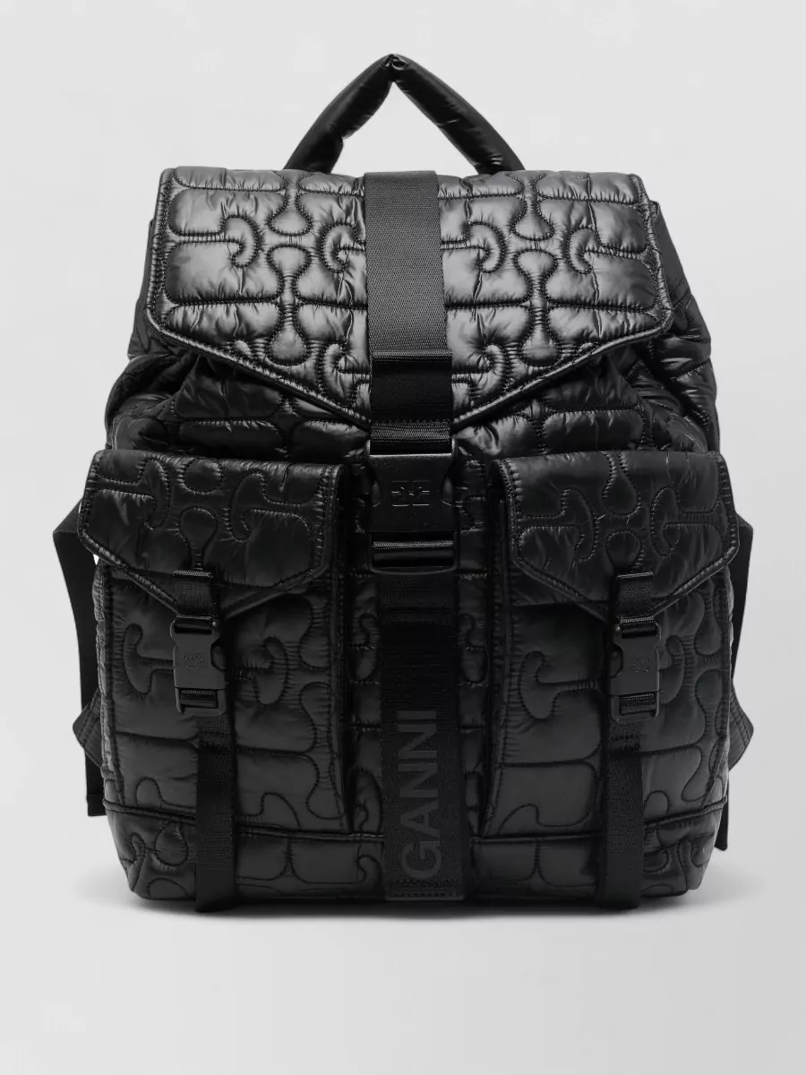Ganni re tech quilted backpack