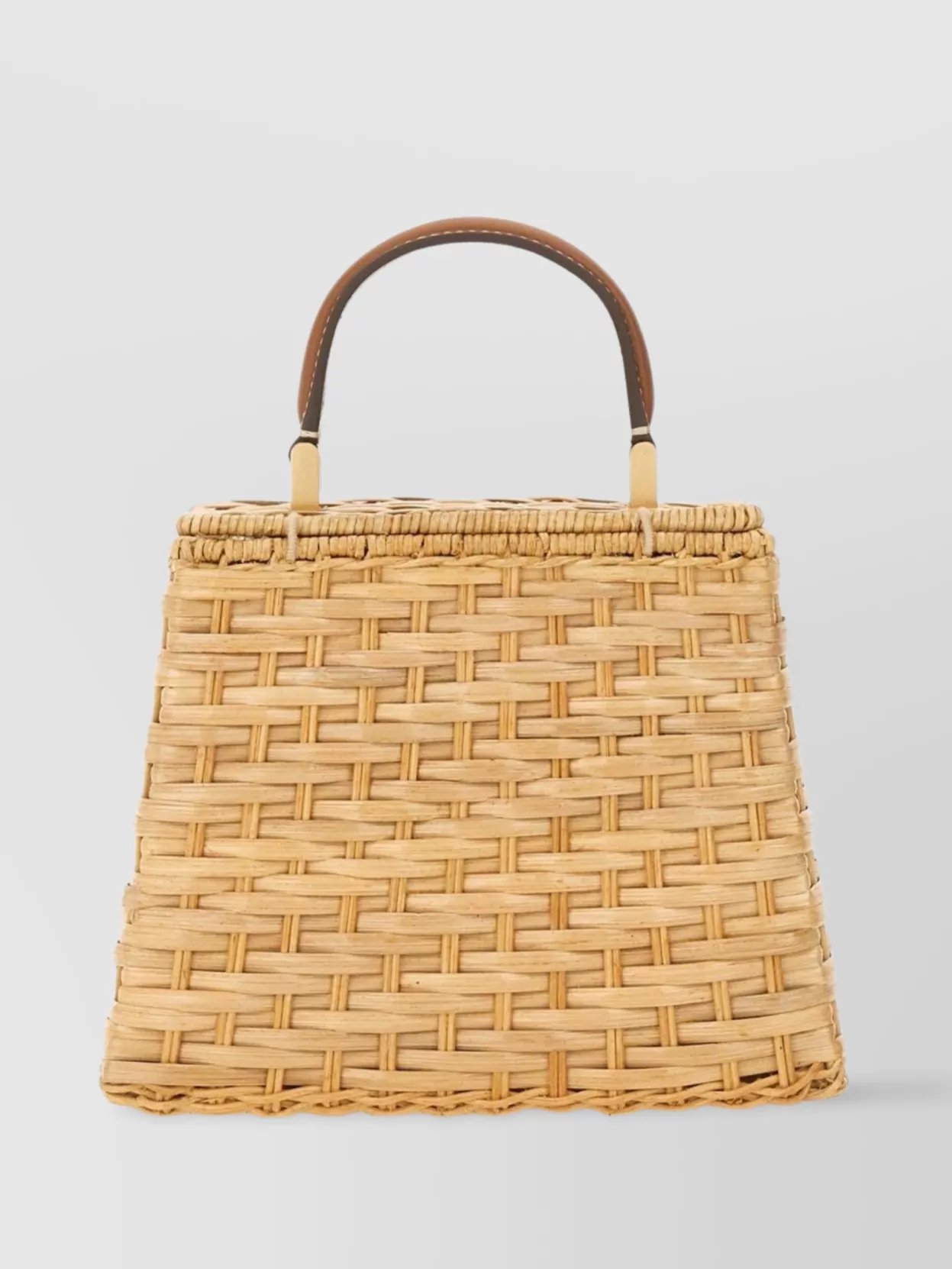 Cult Gaia "Sybil" Woven Texture Top Handle Bag