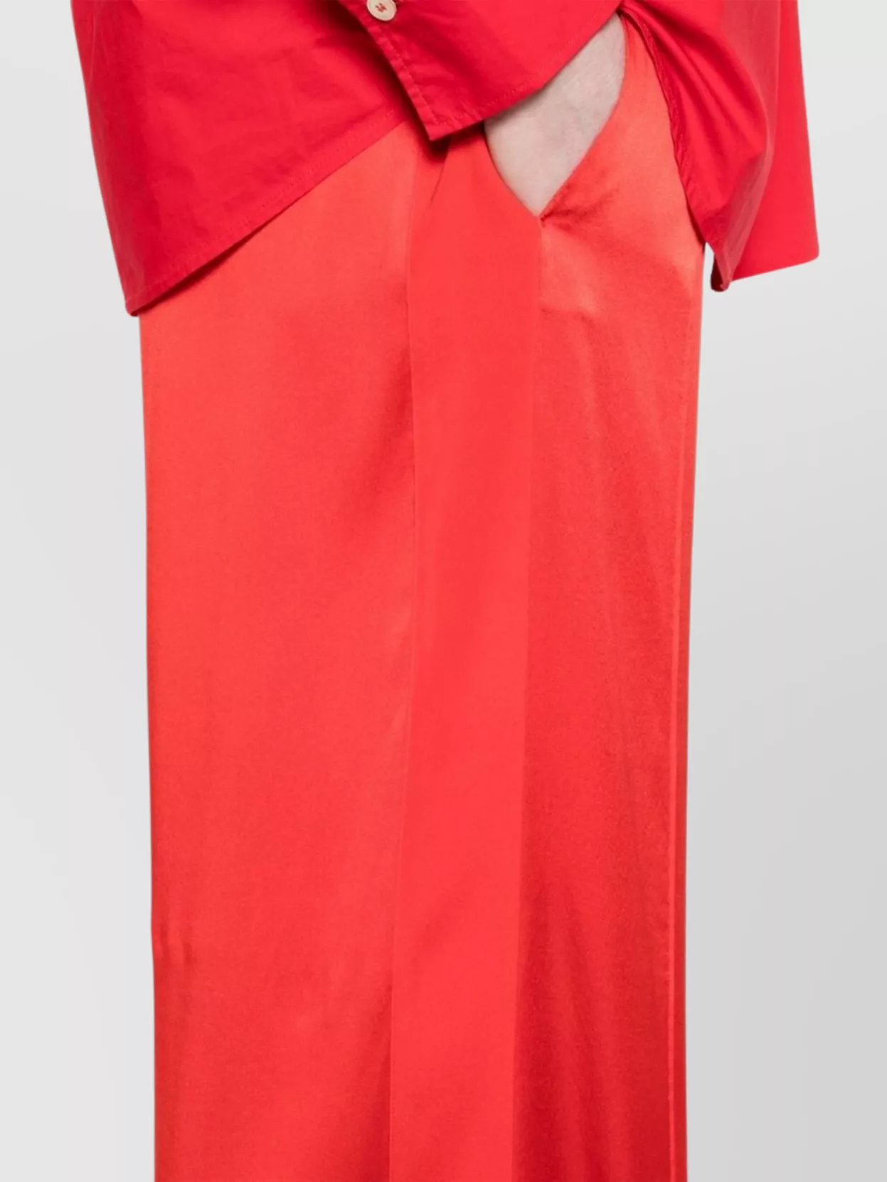FORTE FORTE SILK TROUSERS WITH SIDE STRIPE DETAILING