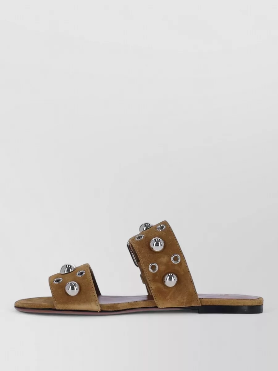 Valentino Garavani Leather Studded Sandals