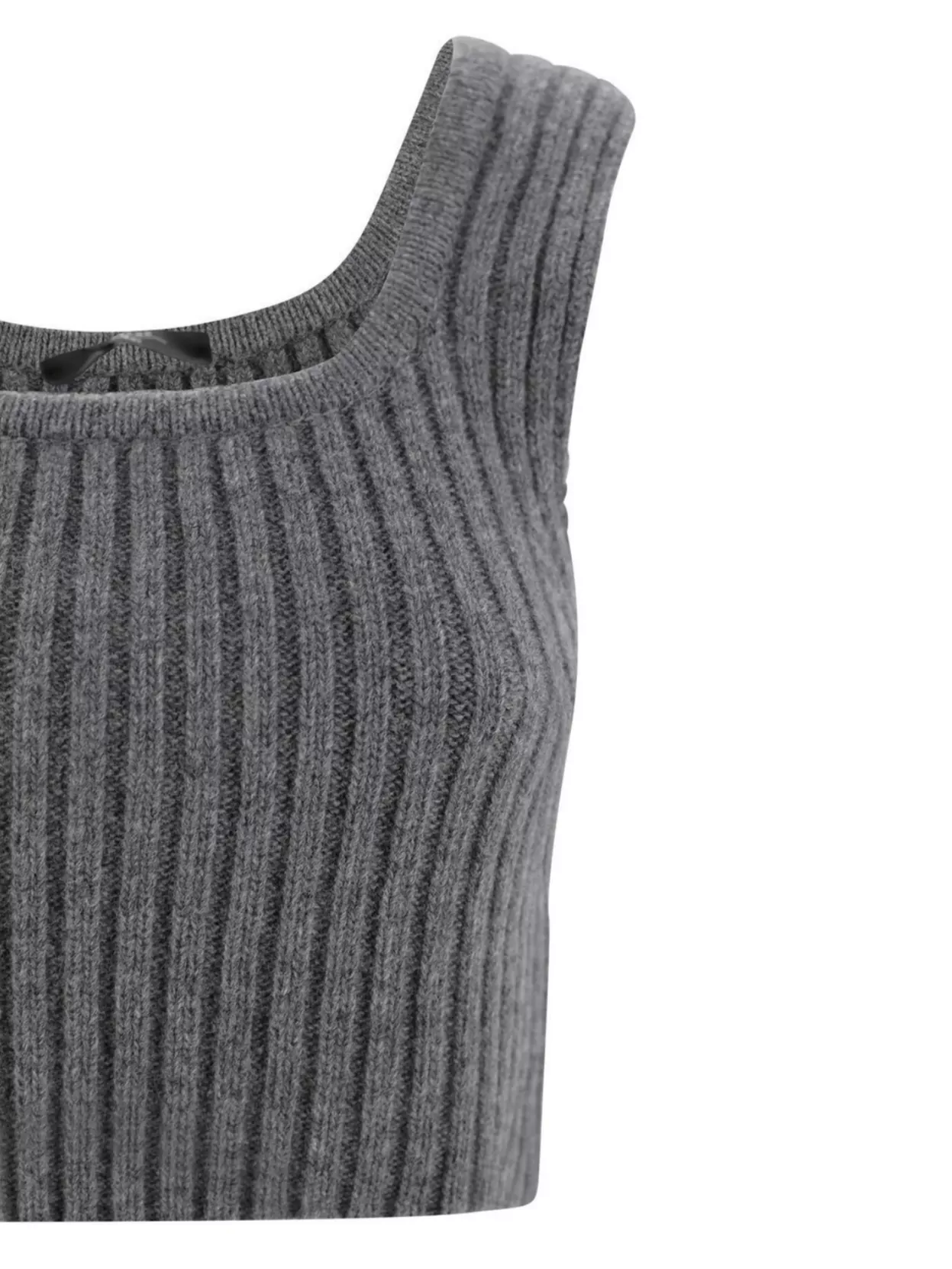 Weekend Max Mara Sleeveless Wool Top Square Neckline