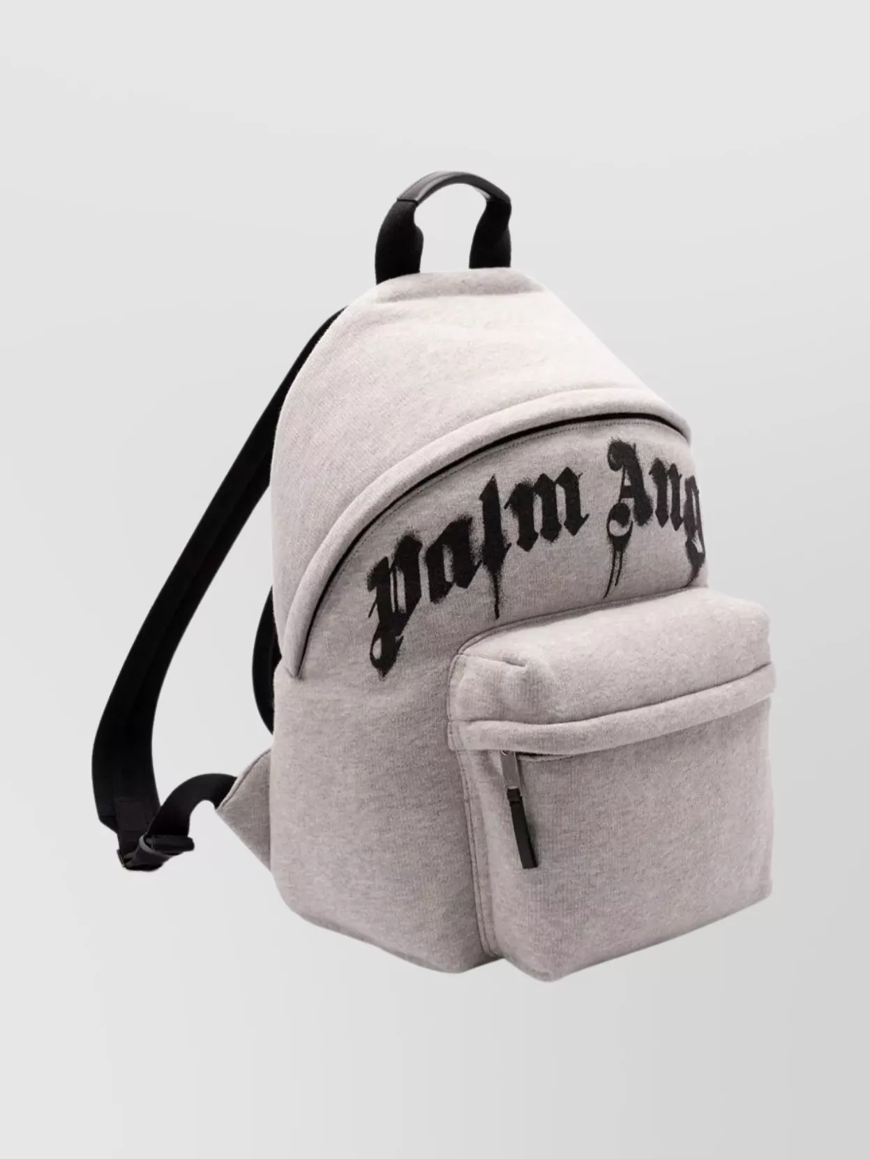 Palm Angels Curved Logo Backpack Zip Pocket