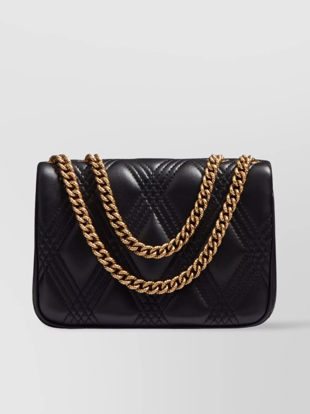 Valentino Quilted Leather Shoulder Bag With Chain Strap