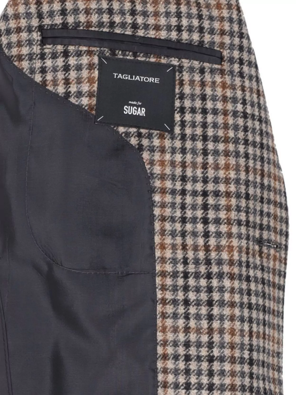 Tagliatore Checkered Front Pockets Long Sleeves Blazer