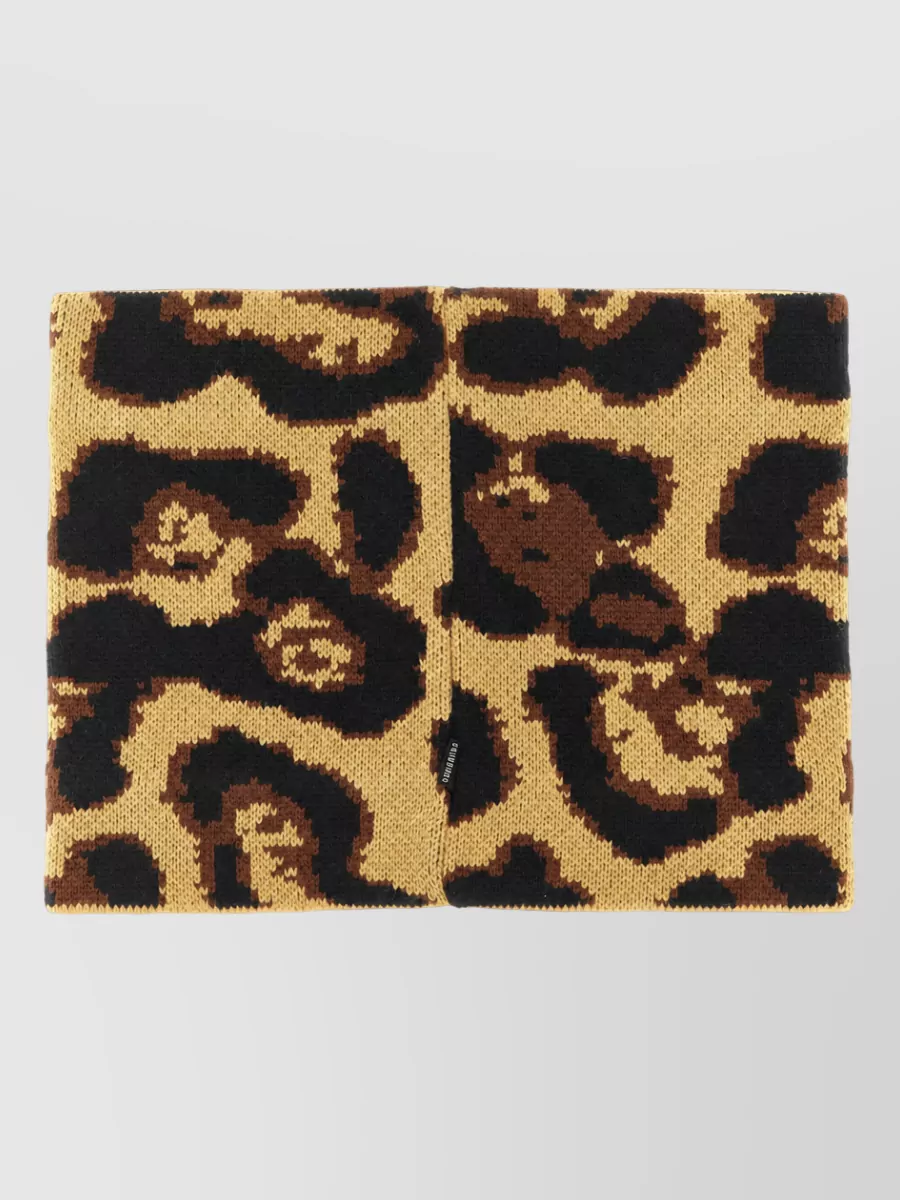 Goldbergh leopard knit ring neck scarf