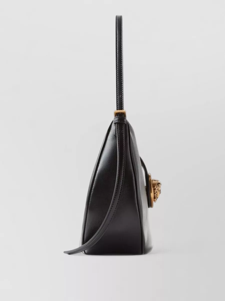 Versace Small Lamb Leather Hobo Bag