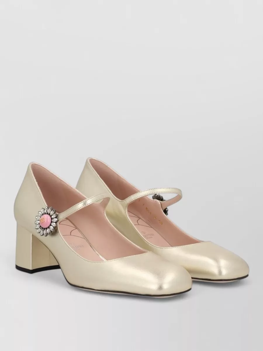 Valentino Garavani Leather Mary Jane Pumps