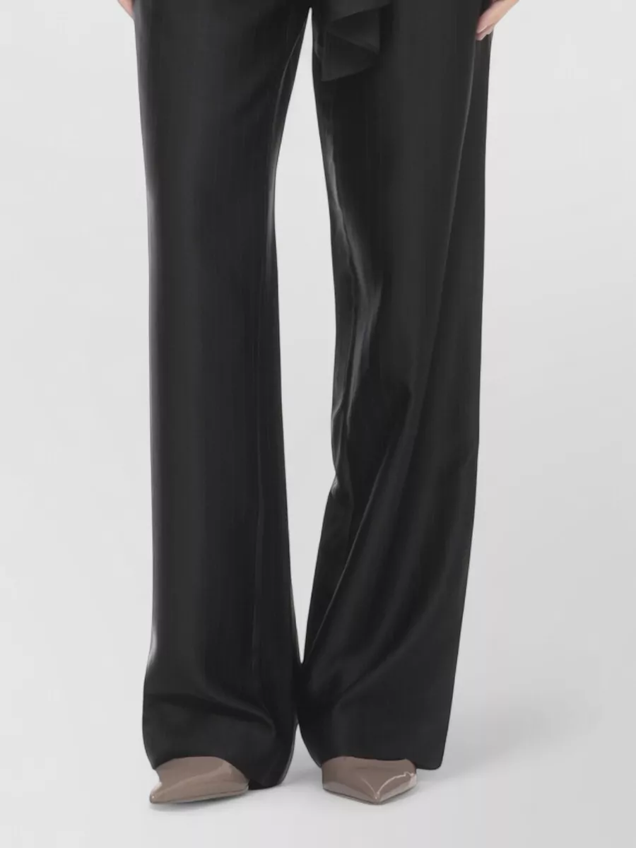 Loulou Studio Silk Wide-Leg Stripe Pants