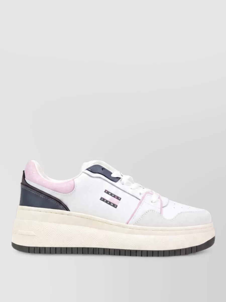 Tommy Hilfiger Suede Leather Platform Sneakers