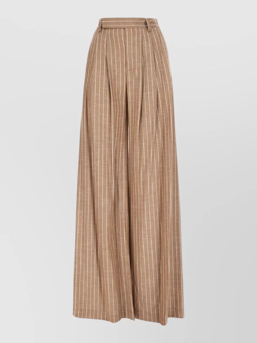 Le Sully Studio Embroidered Wide-Leg Trousers