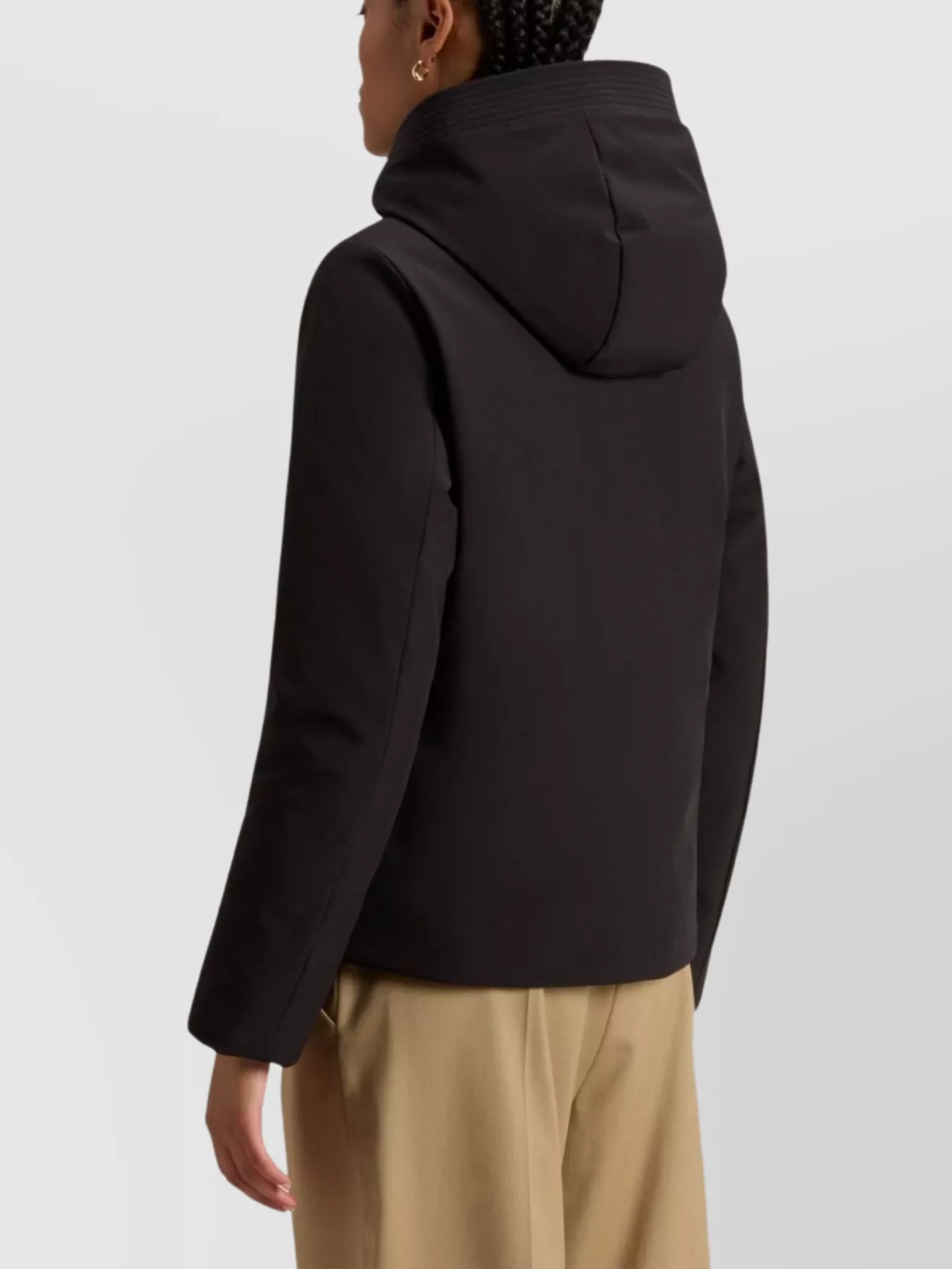 Woolrich Hooded Long Sleeve Parka With Side Pockets