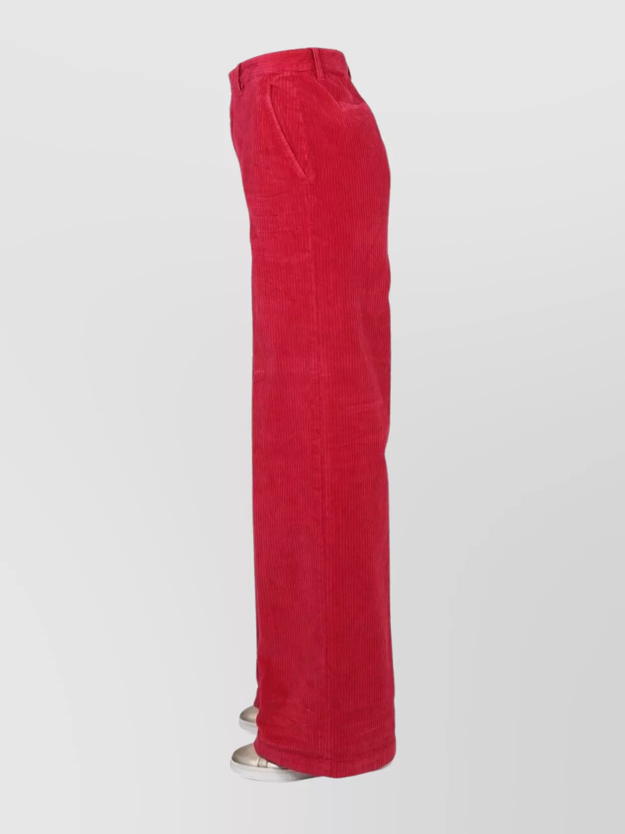 DSQUARED2 WIDE LEG CORDUROY TROUSERS WITH HIGH WAIST