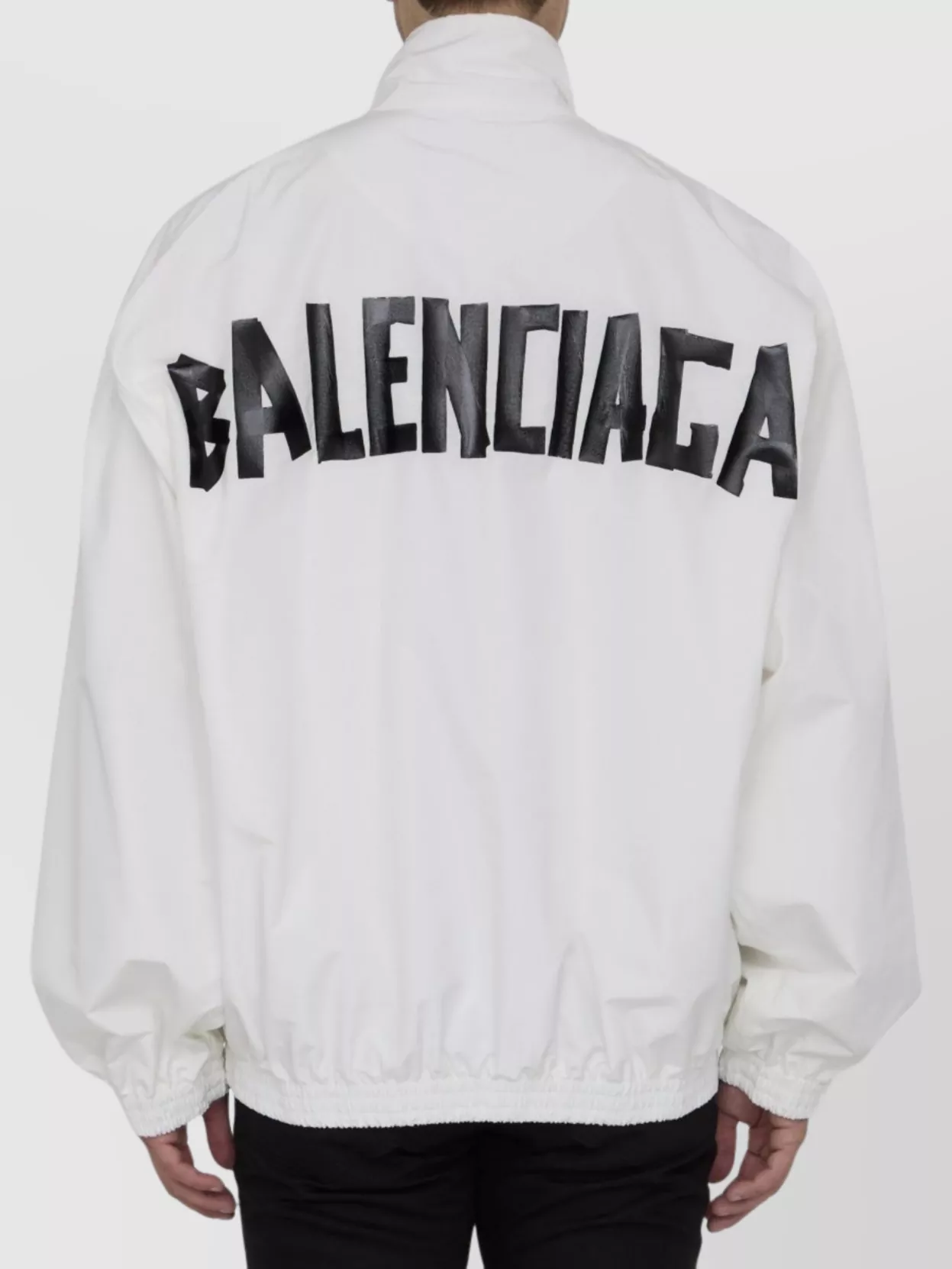 Balenciaga Modern Oversized Track Jacket With Elasticated Finish