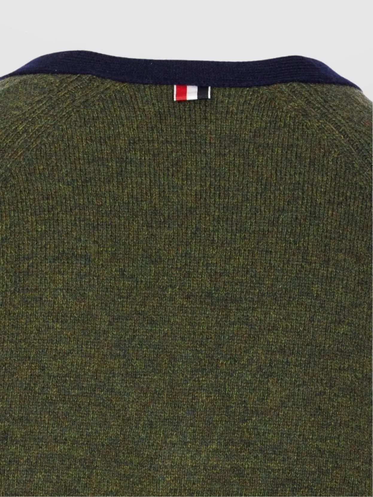Thom Browne Iii V-Neck Striped Cardigan Sweater