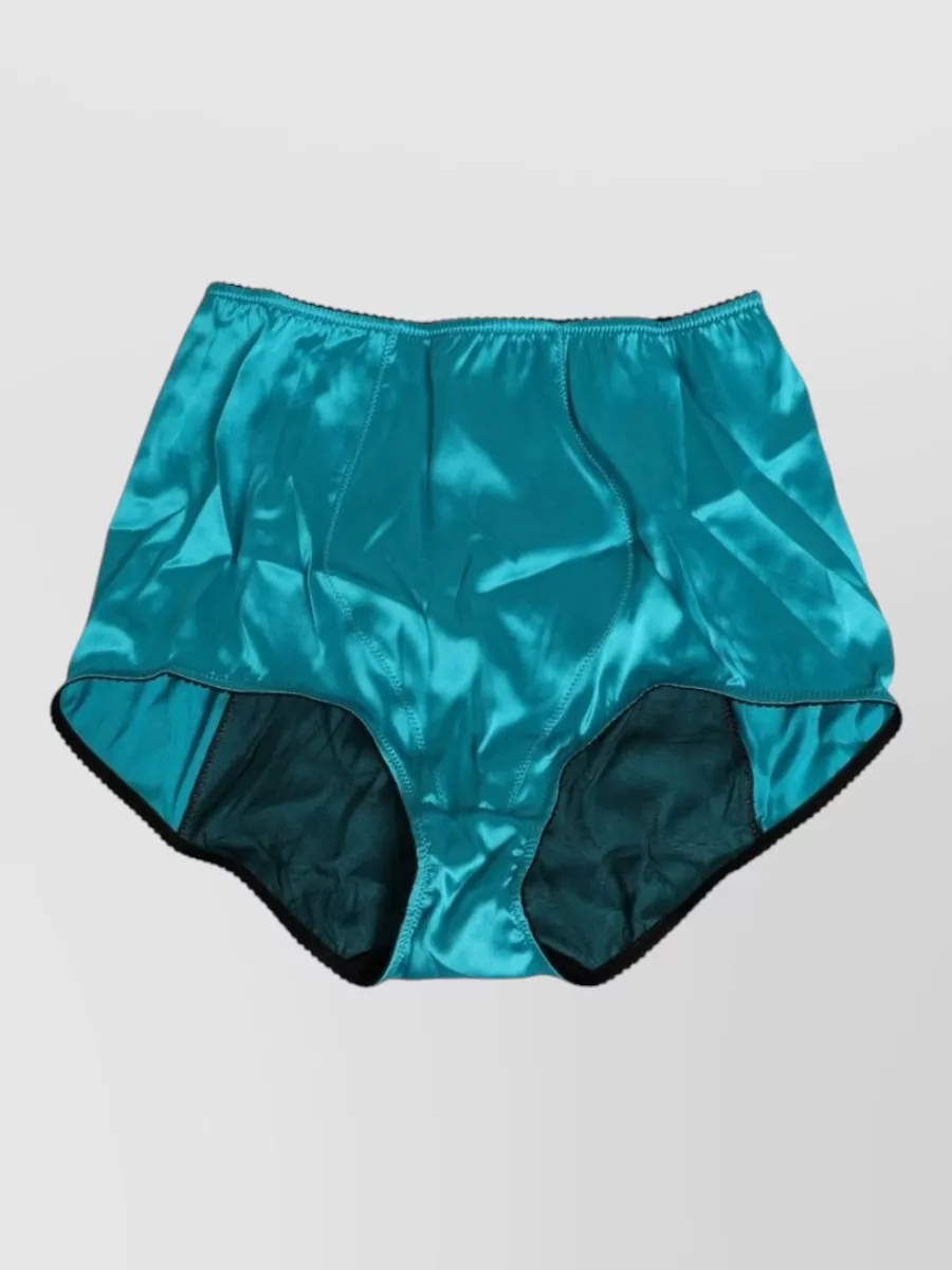 Dolce&Gabbana Silk high-waist briefs
