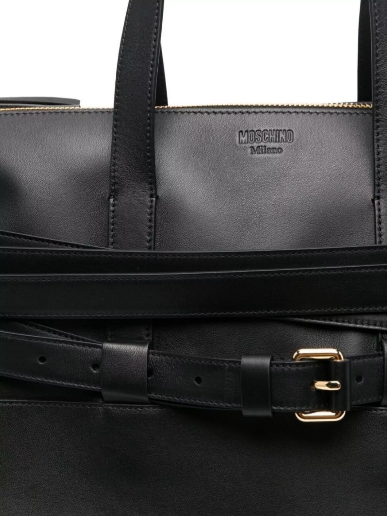 Moschino Tote Bags Belt Detail