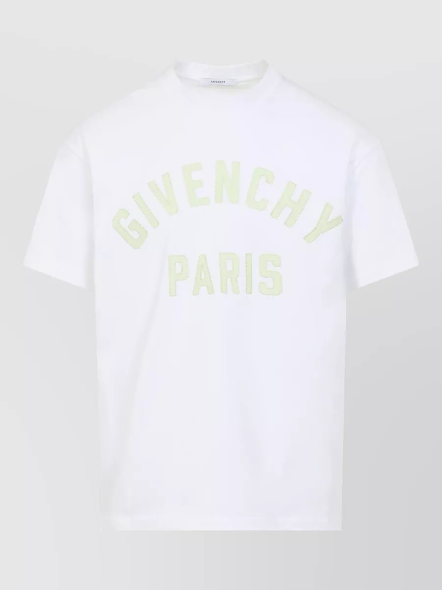 Givenchy Logo Crew Neck T Shirt Short Sleeves