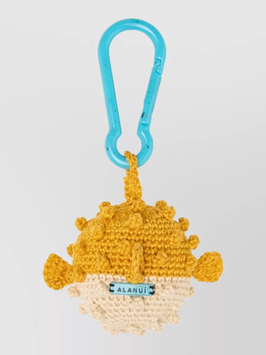 Alanui Crochet Puffer Fish Artisanal Keyring Charm