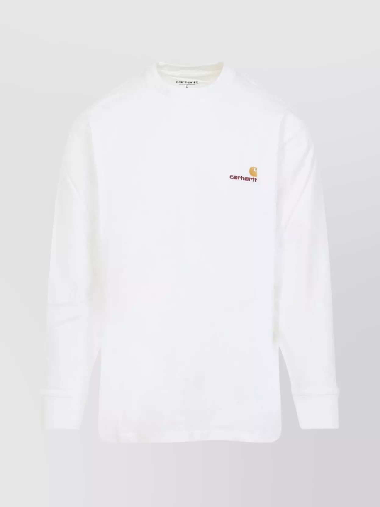 Carhartt White American Script Cotton Blend Sweatshirt In White