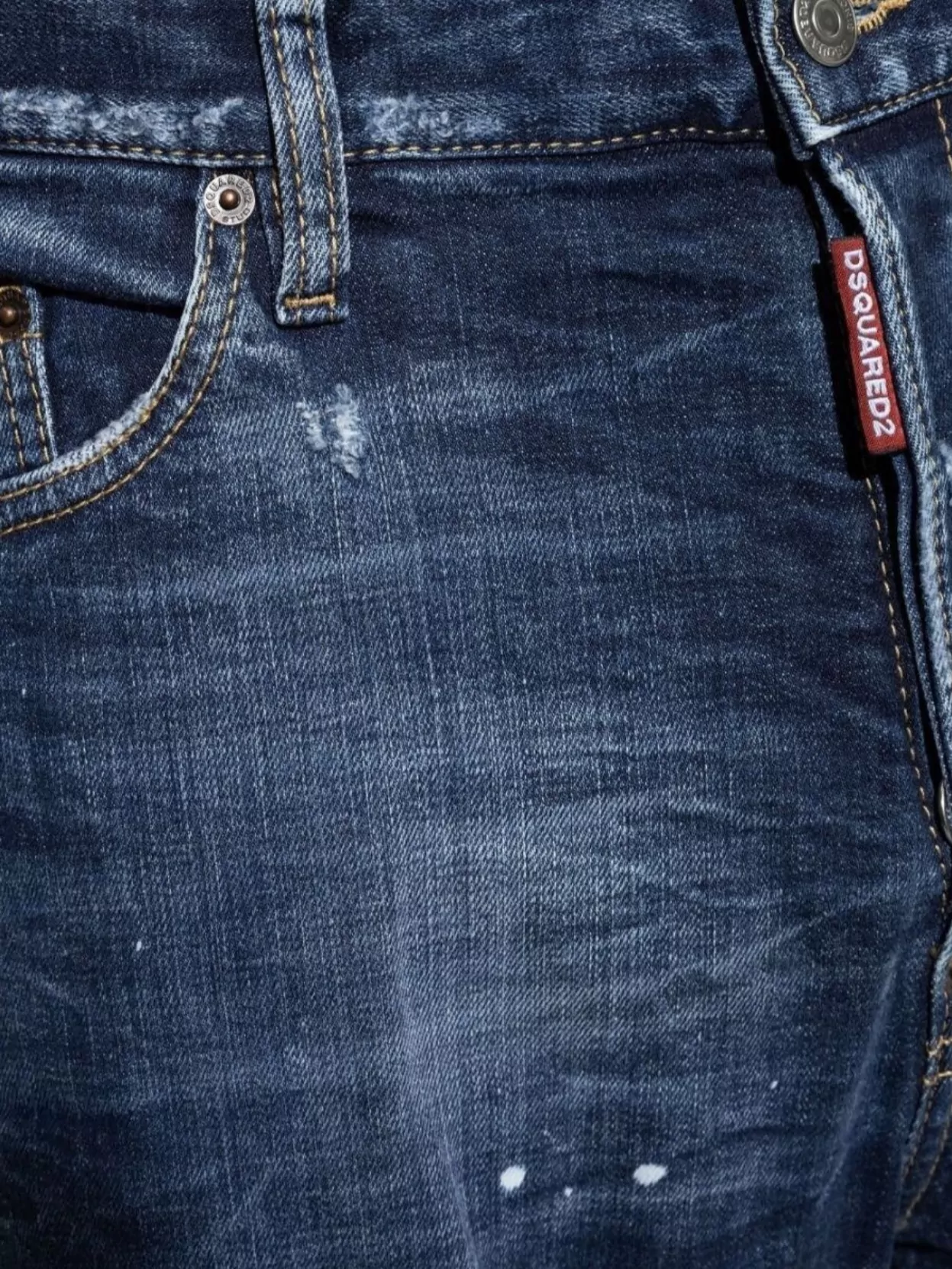 Dsquared2 Casual Distressed Five-Pocket Denim Trousers