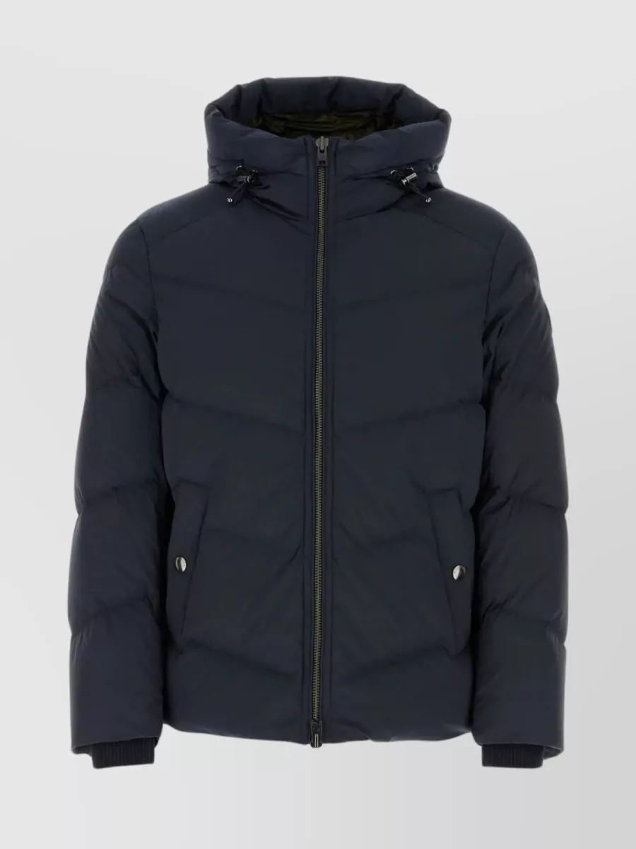 Shop Woolrich Sierra Supreme Down Jacket With Stretch Nylon In Blue