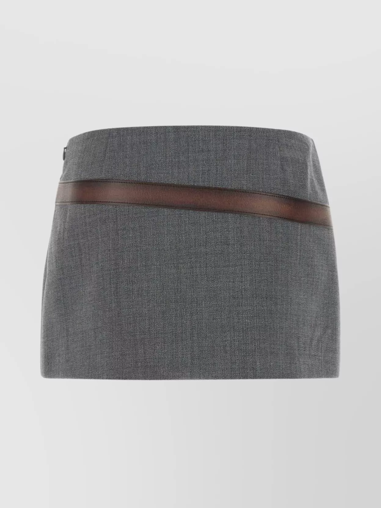 Prada Belted Mini Skirt In Polyester Blend