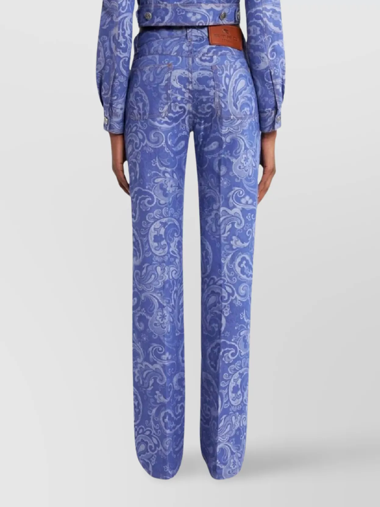 Etro Paisley Pattern Denim Trousers