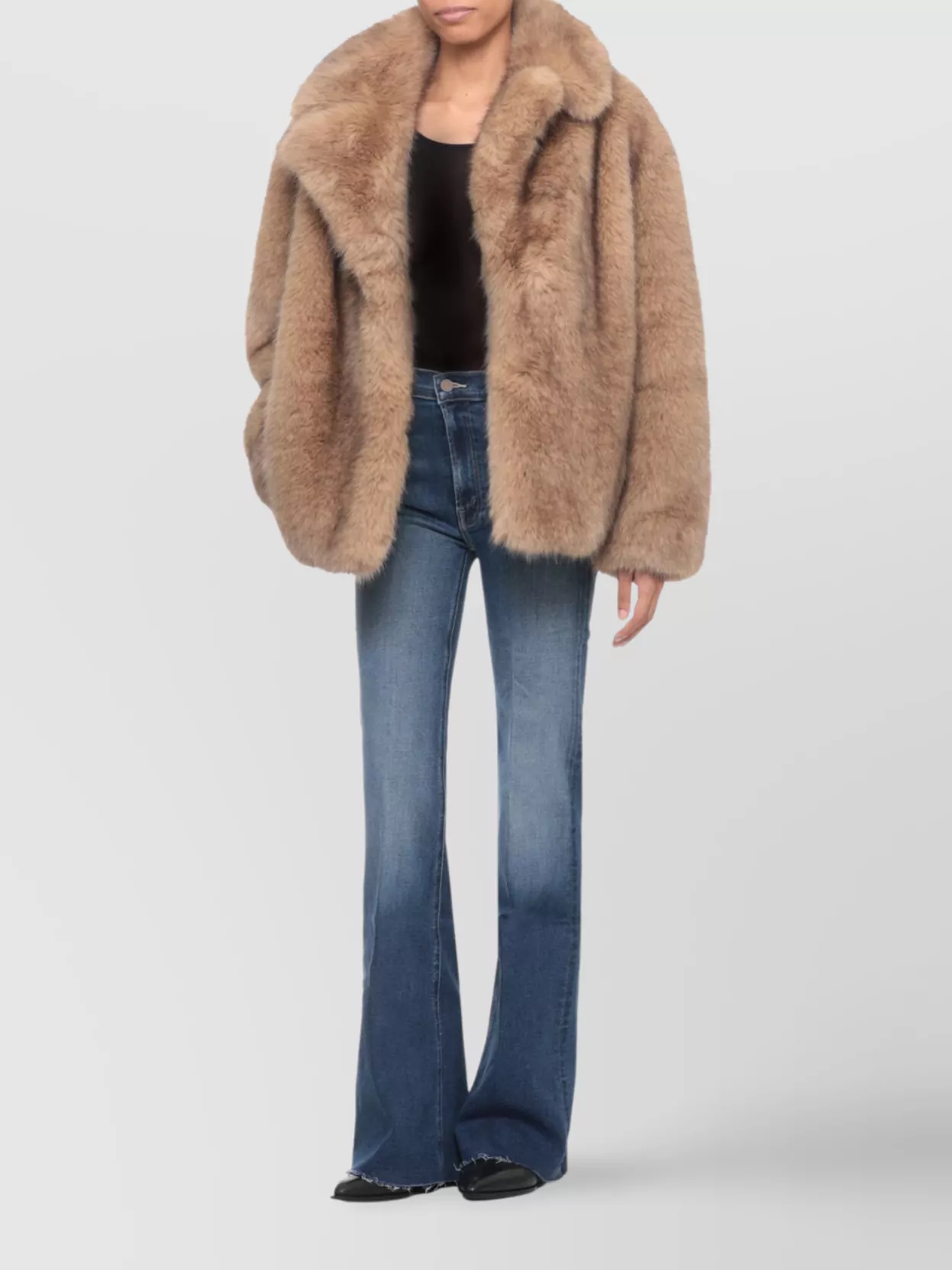 Mother Flared Jeans Featuring Five-Pocket Design