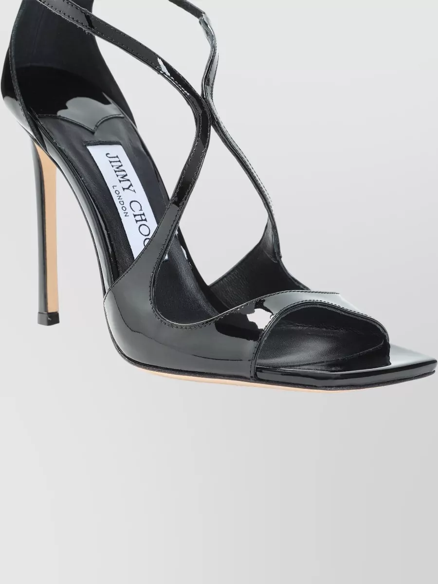 Jimmy Choo Azia 110 Patent Leather Open Toe Sandals