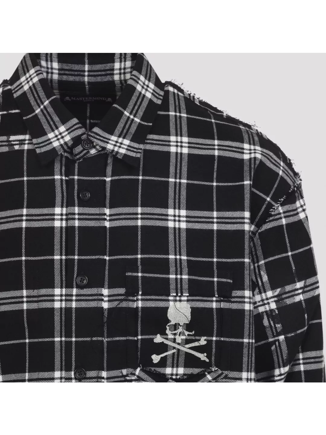 Mastermind World Reversible Plaid Shirt Button-Down Collar