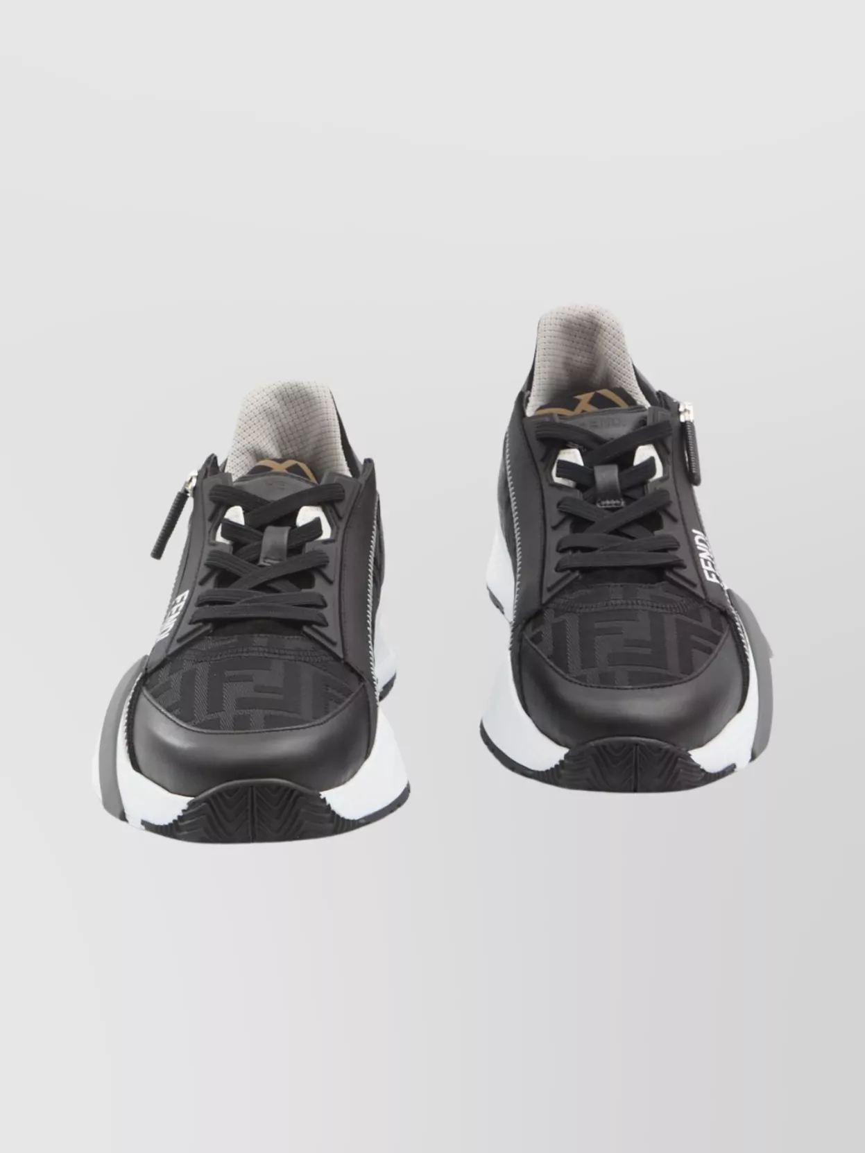 Fendi Flow Slip-On Sneakers Ff Jacquard