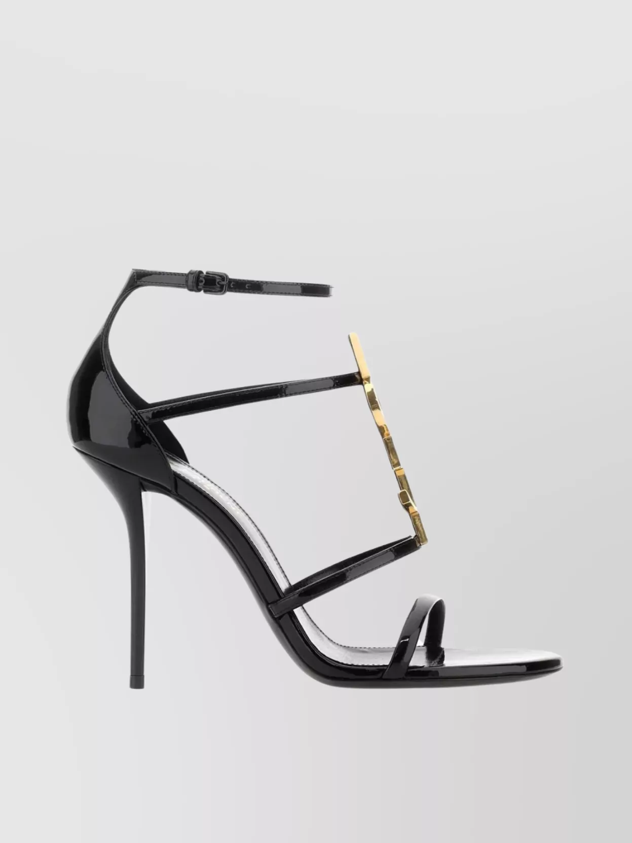 Shop Saint Laurent Strappy Stiletto Sandals With Open Toe And Ankle Strap