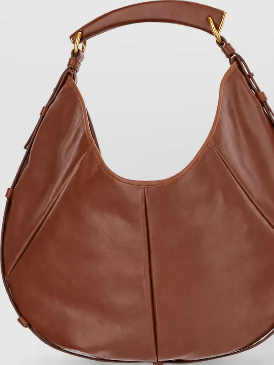 Saint Laurent Medium Calfskin Leather Hobo Bag