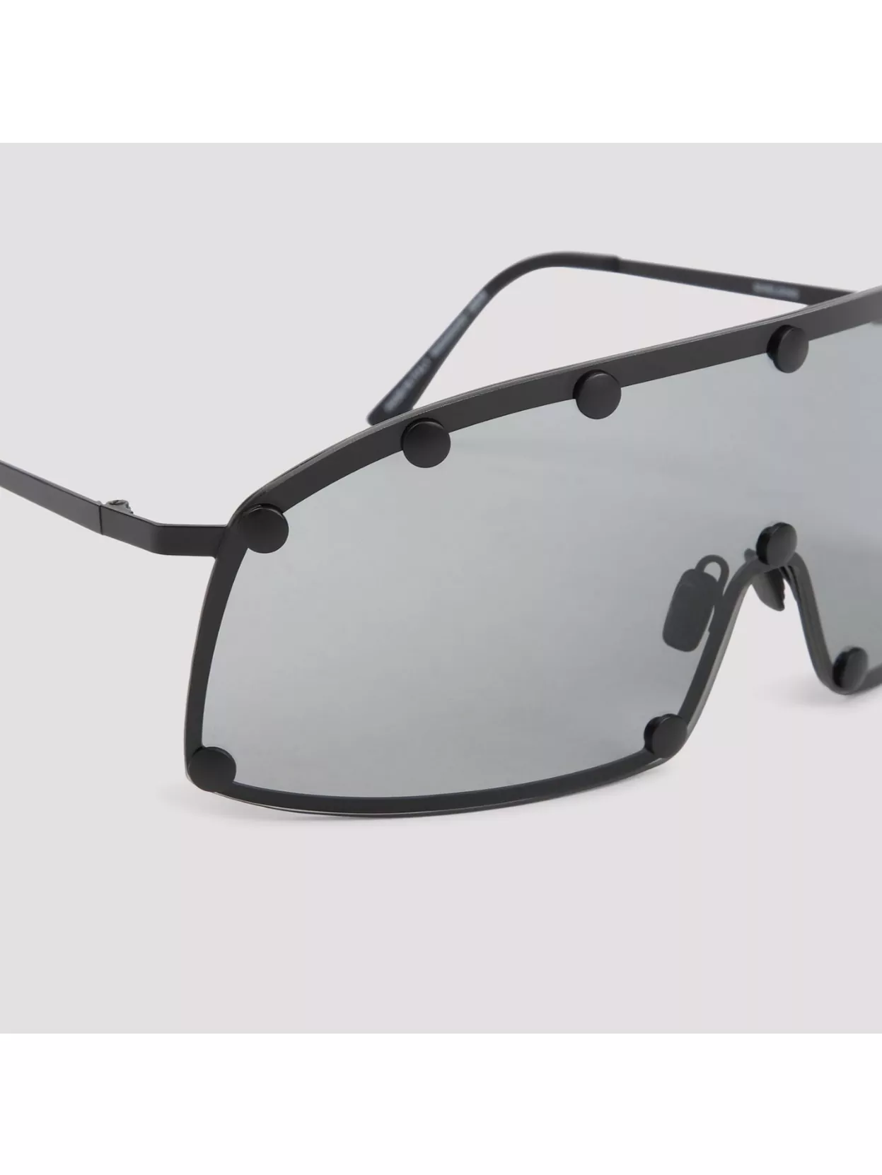 Rick Owens Shielding Sunglasses Metal Arms In Grey