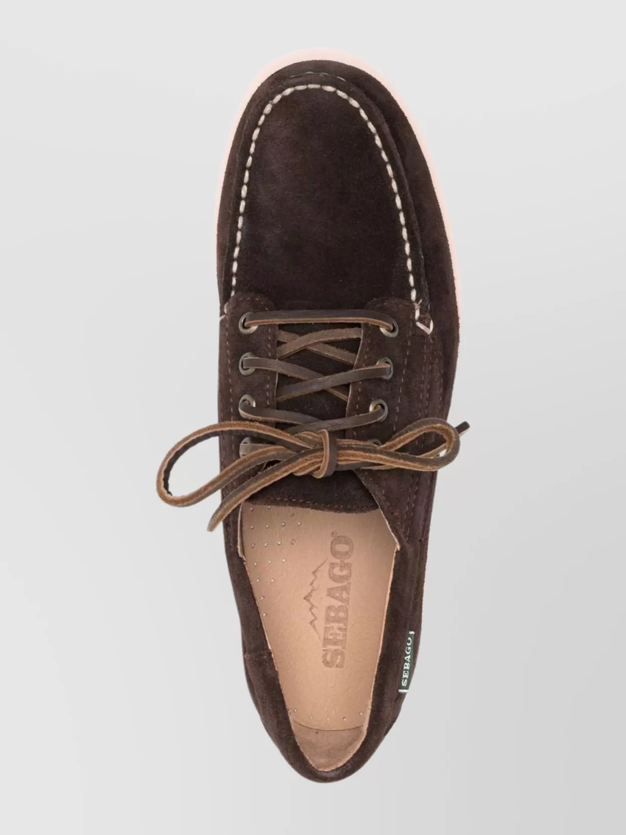 Sebago Brogues With Contrast Stitching And Round Toe
