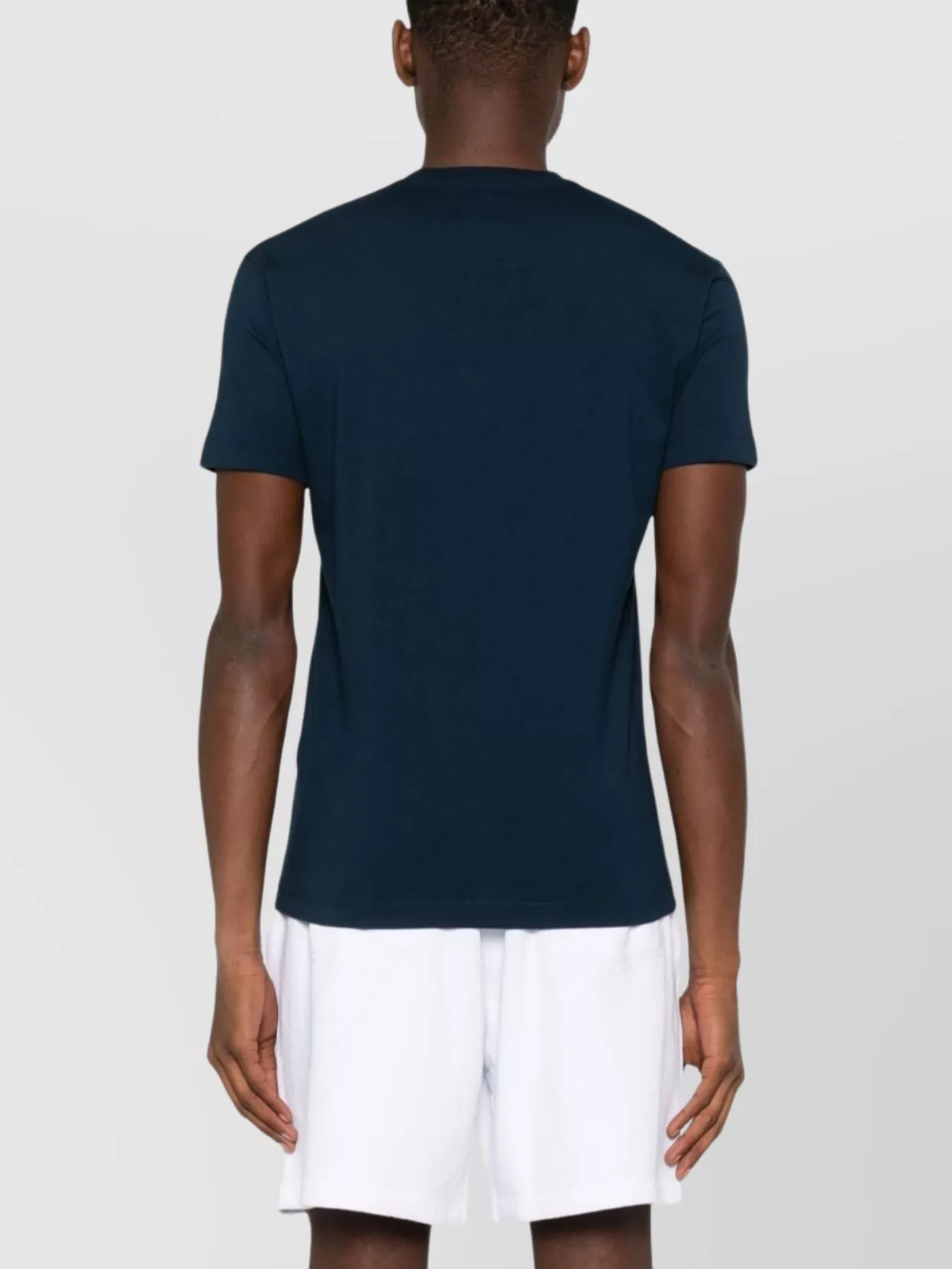 Dsquared2 Blue Crewneck T-shirt With Logo Lettering On The Front In Cotton Man In Blue